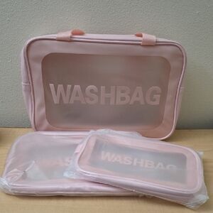 Elegant Pink Cosmetic Bag Set